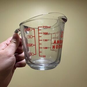 Clear Glass Measuring Cup NEW